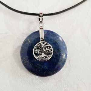 Tree of life Blue Natural Stone Women's Choker/Necklace. New